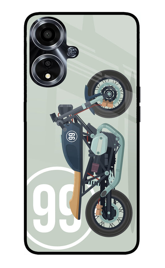 Classic Cafe Racer 99 Oppo A59 5G Glass Case