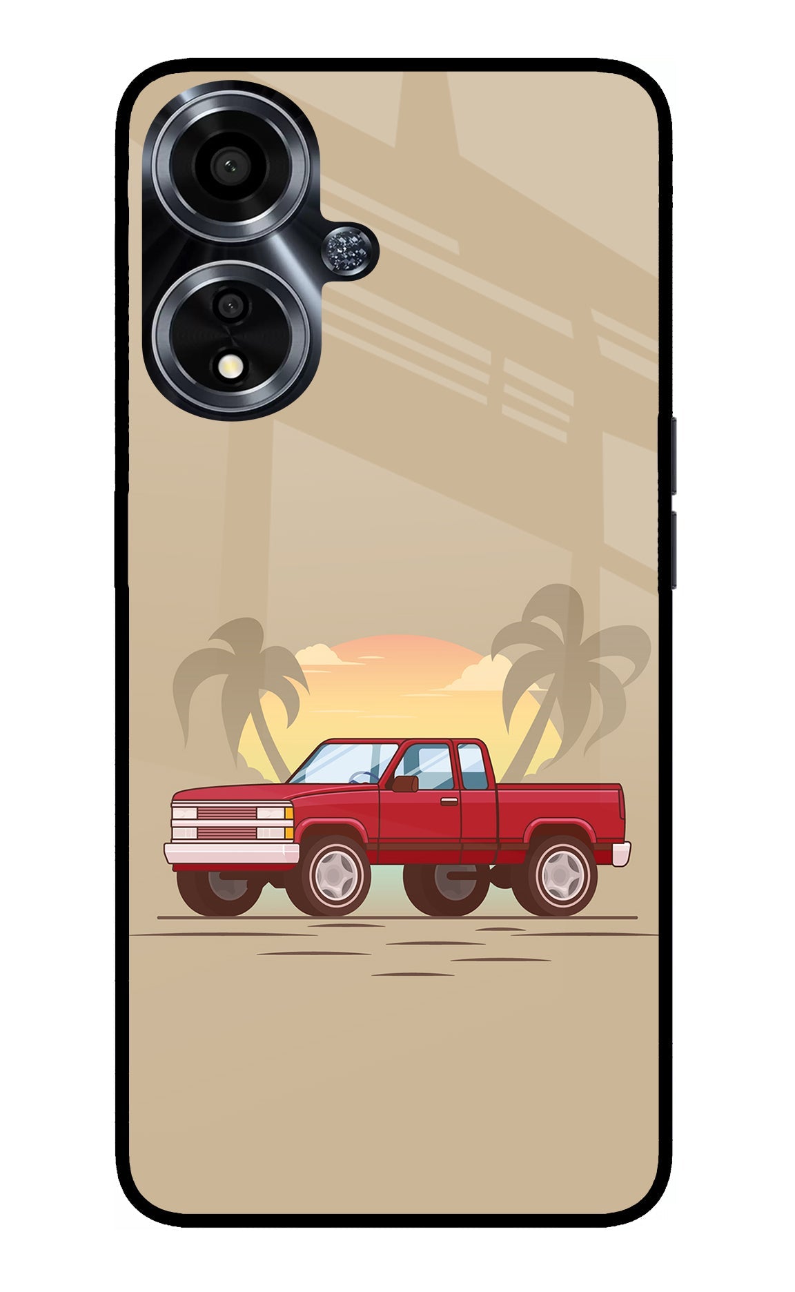 Desert Classic Drive Oppo A59 5G Glass Case