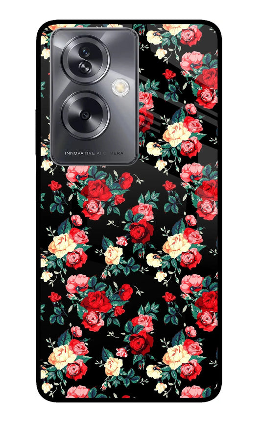 Rose Pattern Oppo A79 5G Back Cover