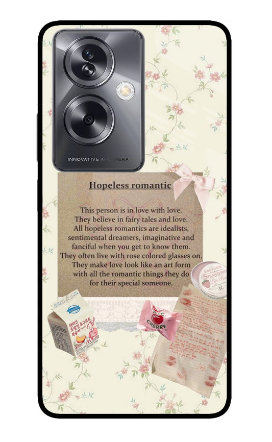 Hopeless Romantic Oppo A79 5G Glass Case