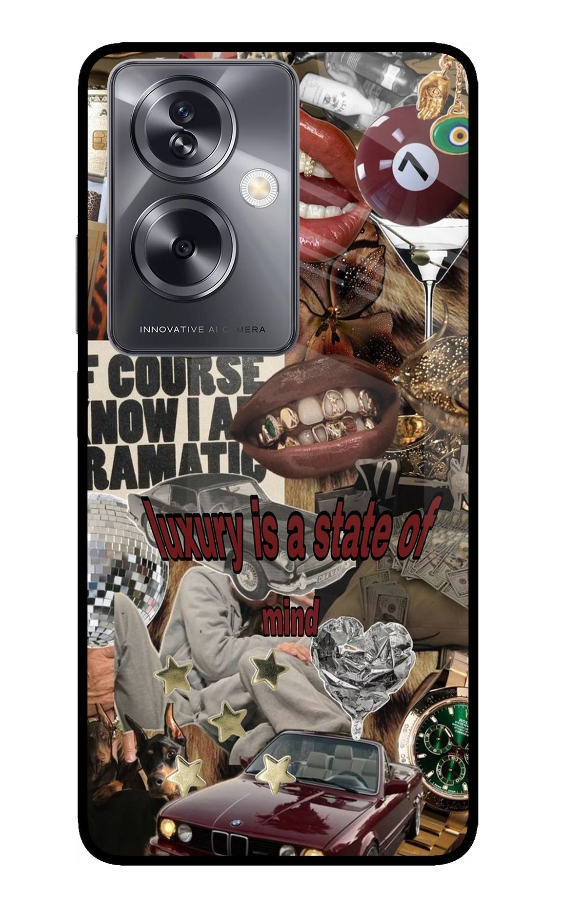 Luxury Oppo A79 5G Glass Case