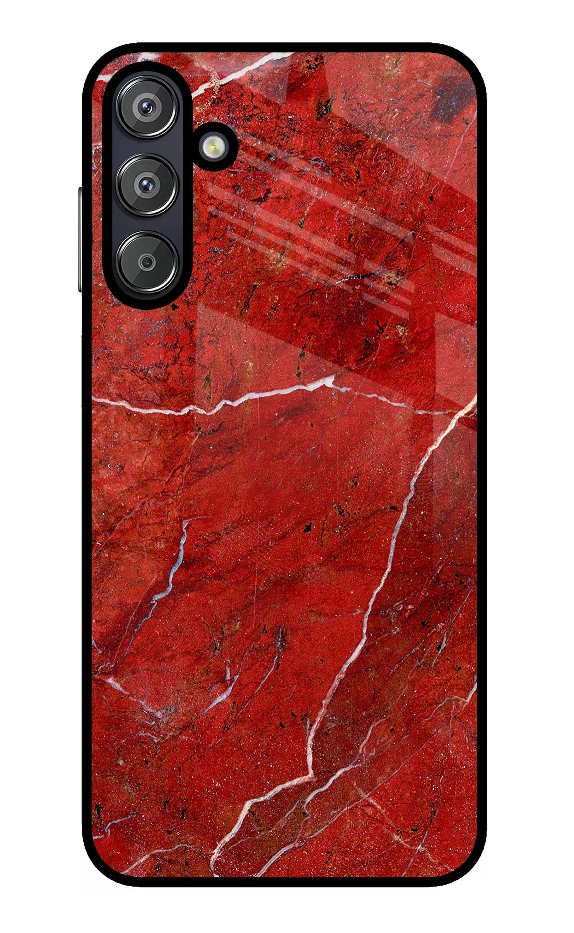 Red Marble Design Samsung F15 5G Glass Case