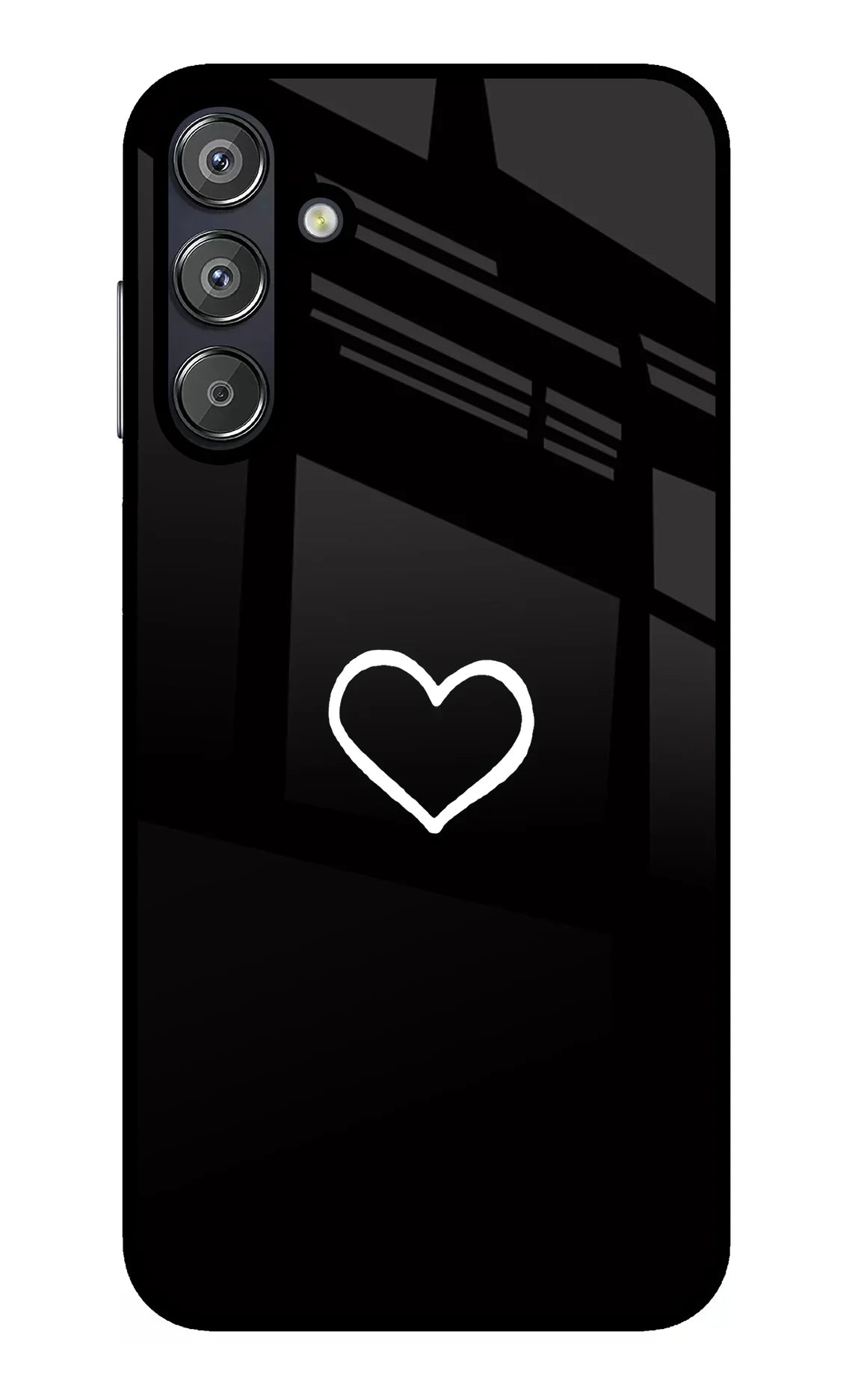 Heart Samsung F15 5G Glass Case