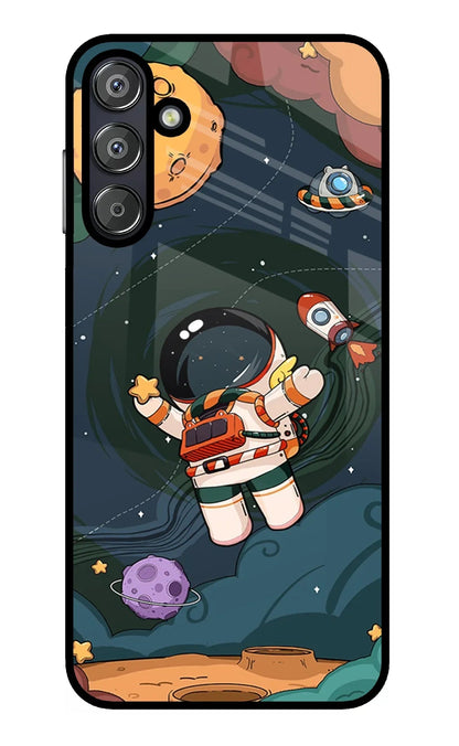 Cartoon Astronaut Samsung F15 5G Back Cover