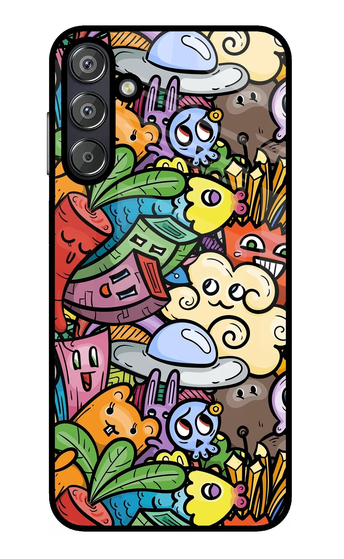Veggie Doodle Samsung F15 5G Back Cover
