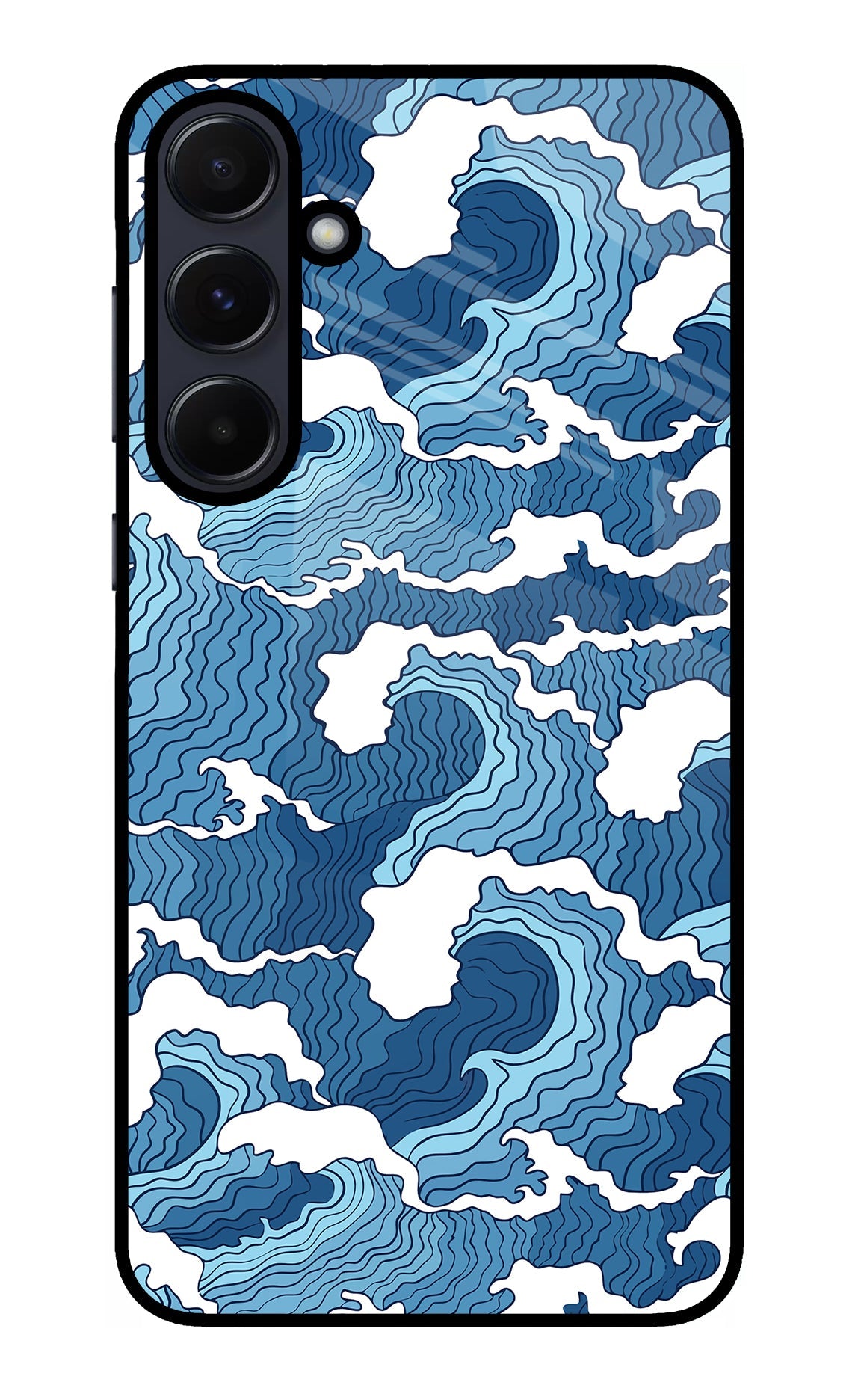 Blue Waves Samsung A55 5G Back Cover