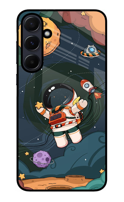 Cartoon Astronaut Samsung A55 5G Back Cover