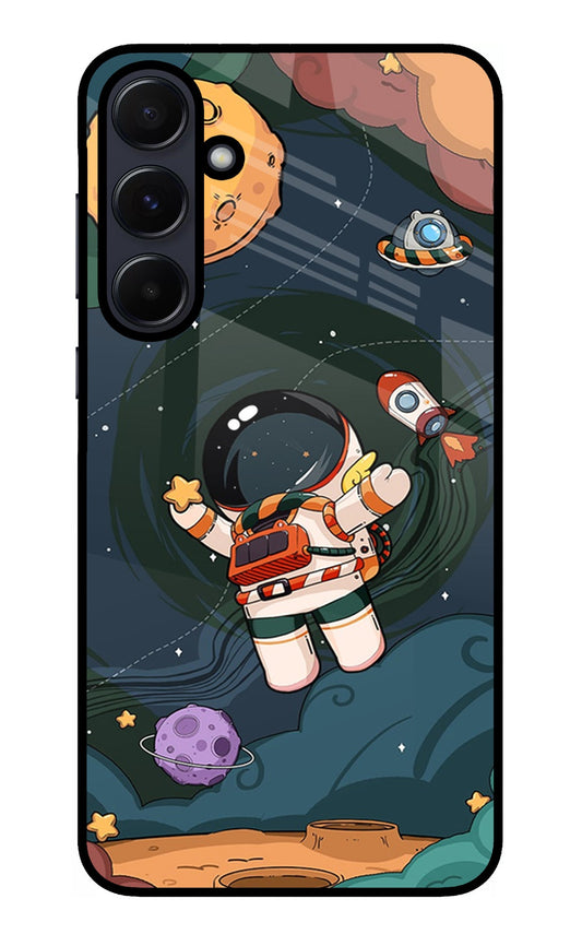 Cartoon Astronaut Samsung A55 5G Back Cover