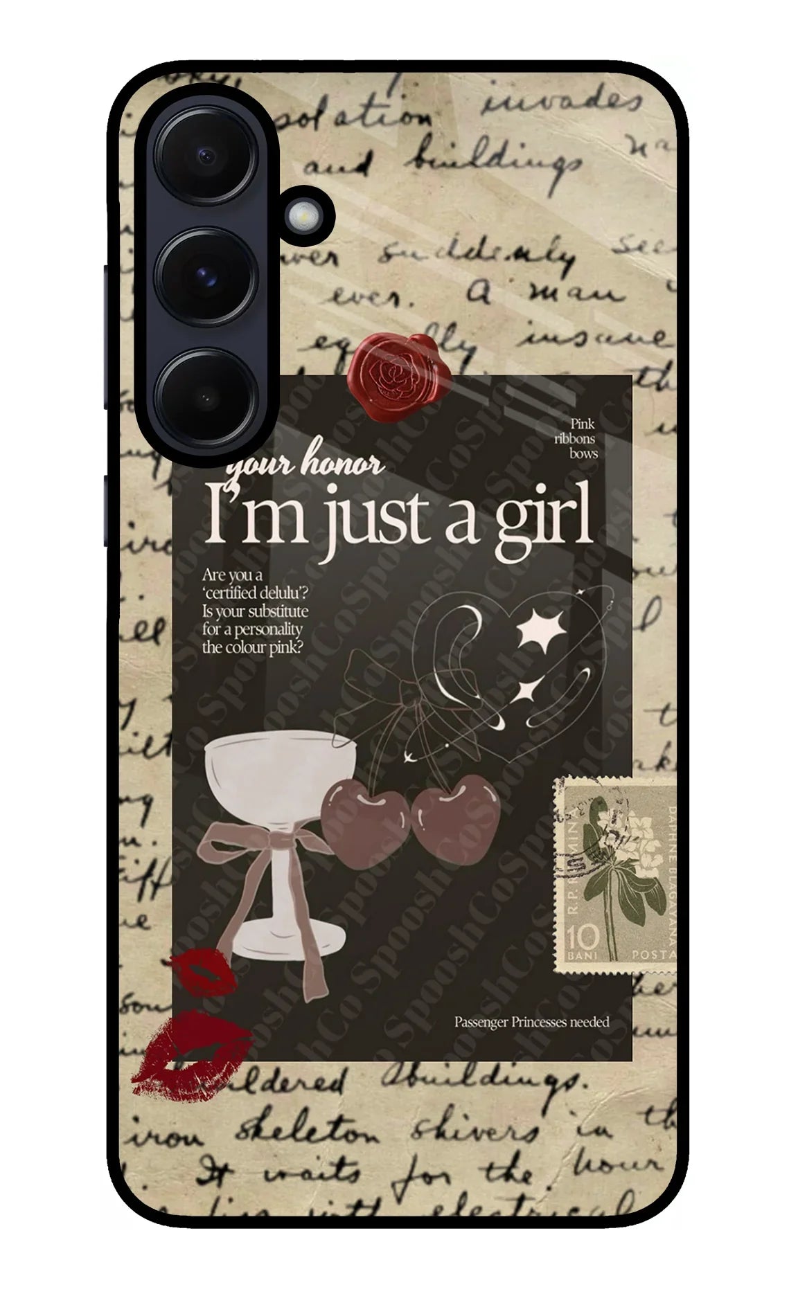 I am just a girl Samsung A55 5G Glass Case