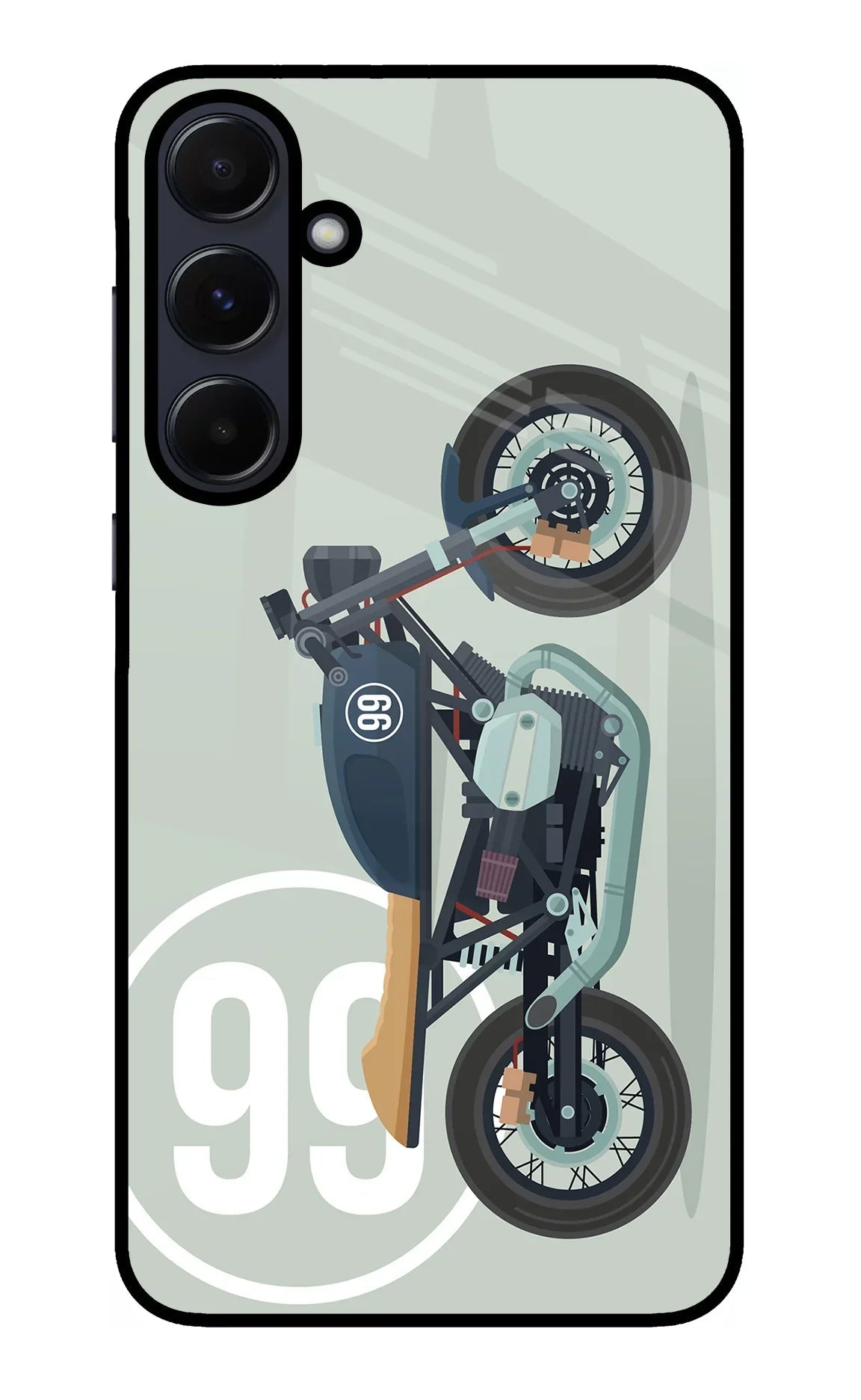 Classic Cafe Racer 99 Samsung A55 5G Glass Case