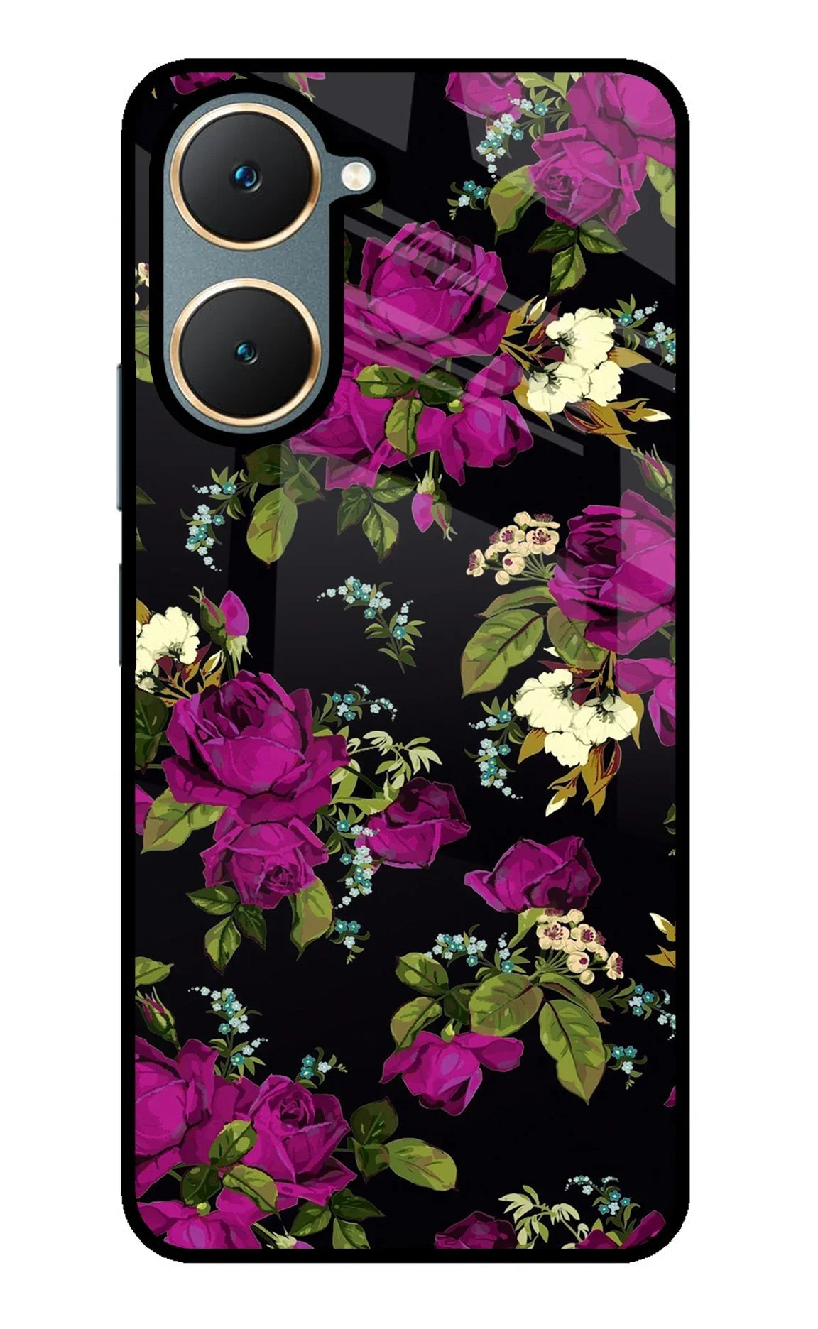 Flowers Vivo Y18/Y18e Back Cover