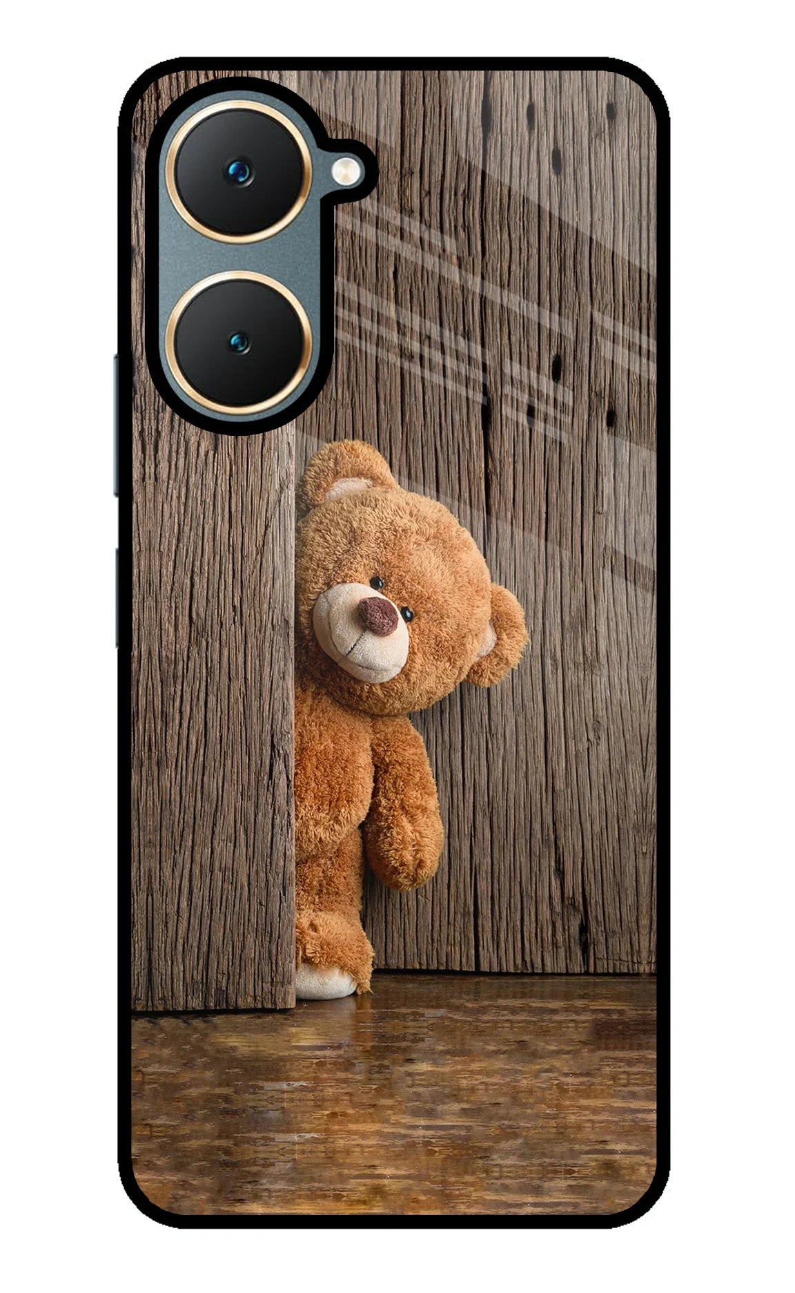 Teddy Wooden Vivo Y18/Y18e Back Cover
