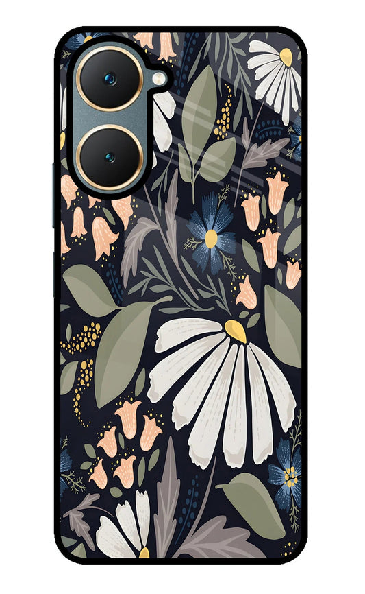 Flowers Art Vivo Y18/Y18e Back Cover