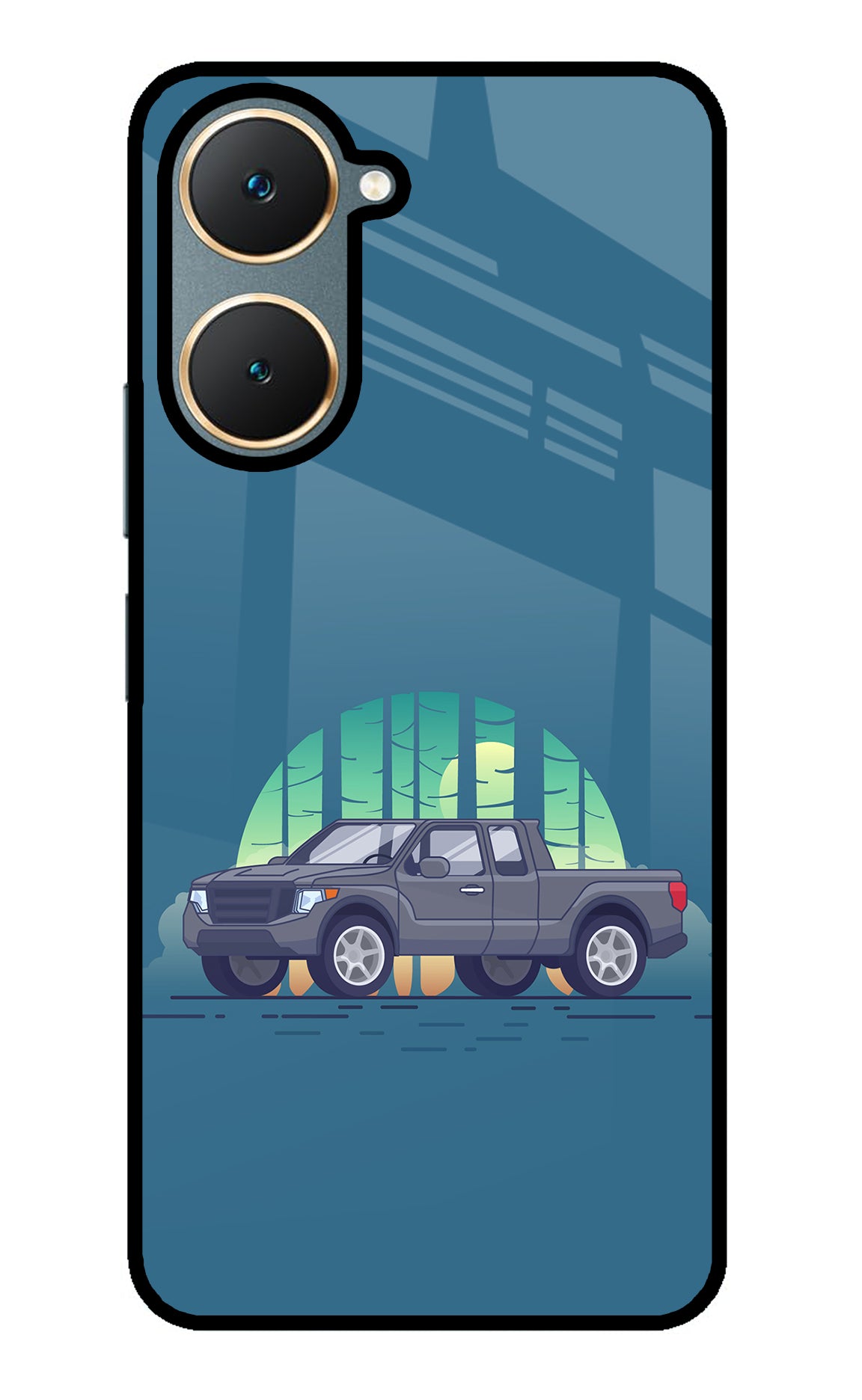 Retro Garage Vibe Vivo Y18/Y18e Back Cover