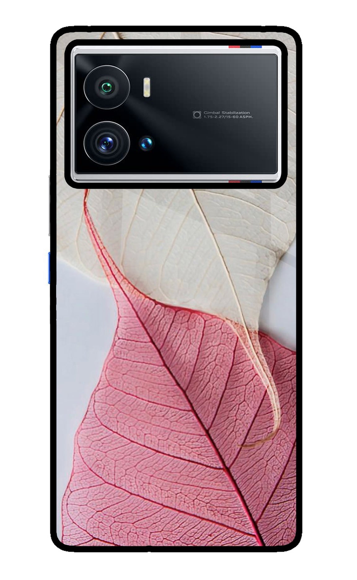White Pink Leaf iQOO 9 Pro 5G Back Cover