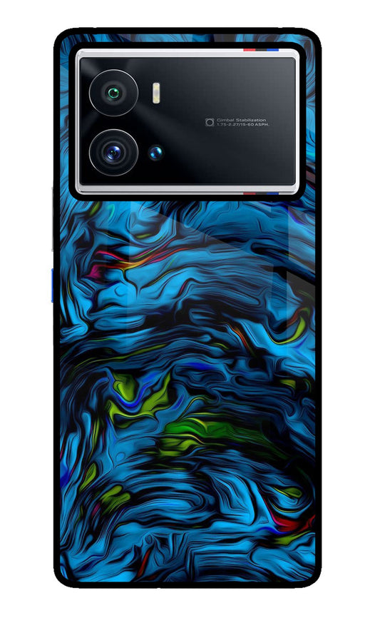 Dark Blue Abstract iQOO 9 Pro 5G Back Cover