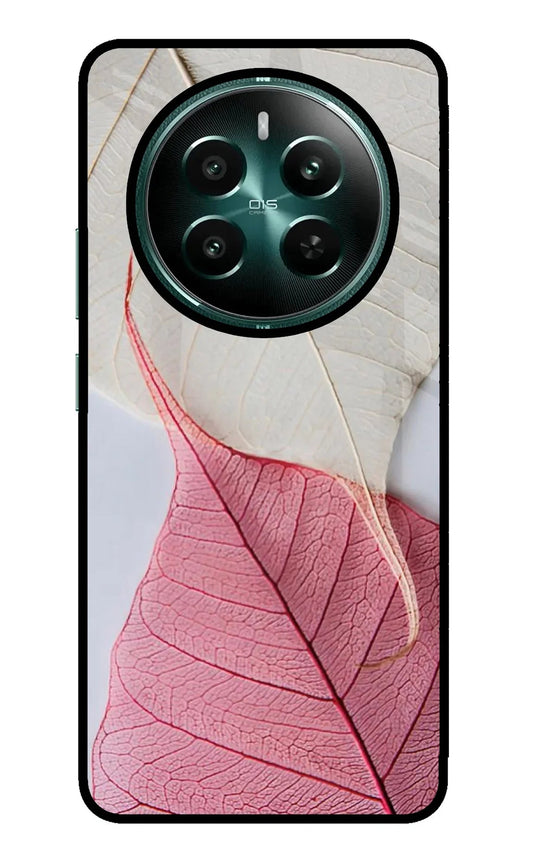 White Pink Leaf Realme Narzo 70 5G/70 Pro 5G Back Cover