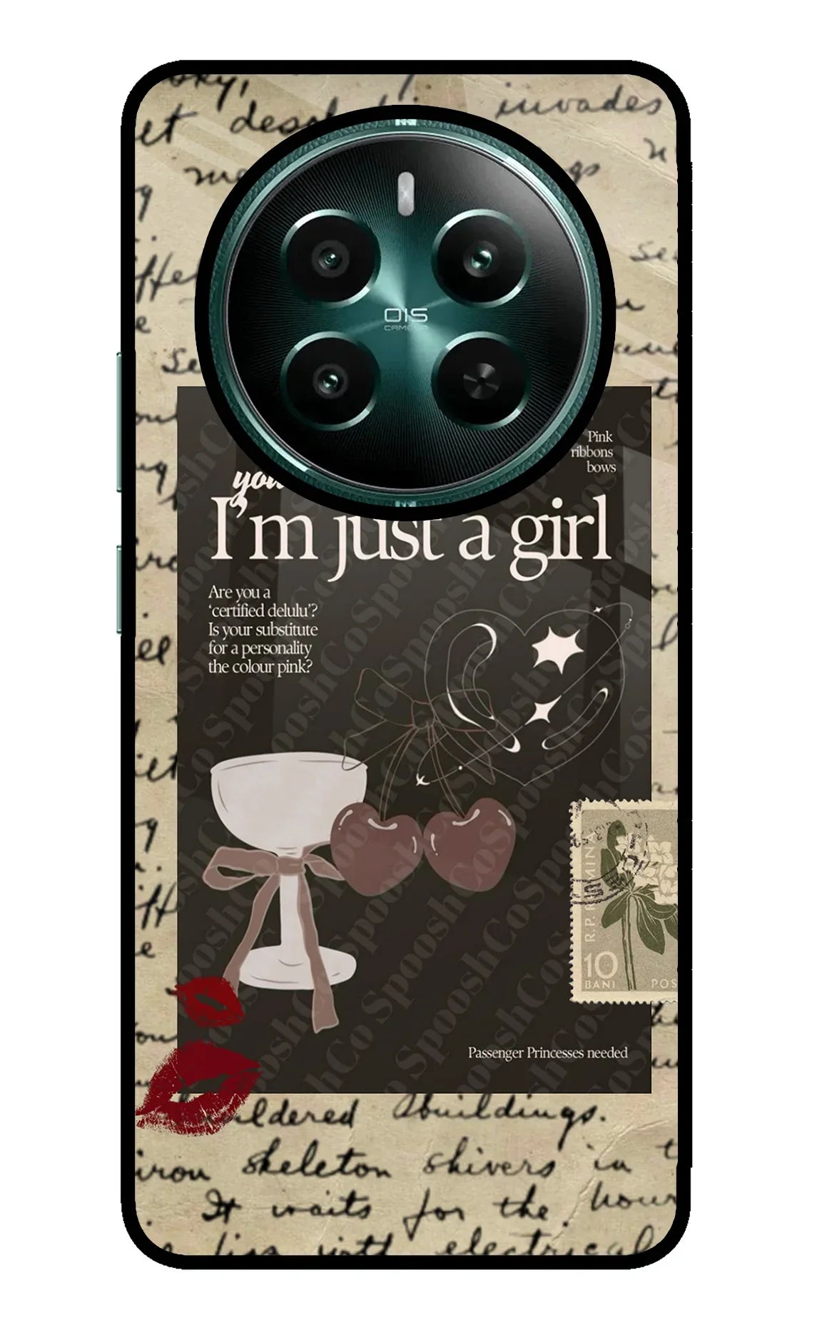 I am just a girl Realme Narzo 70 5G/70 Pro 5G Glass Case