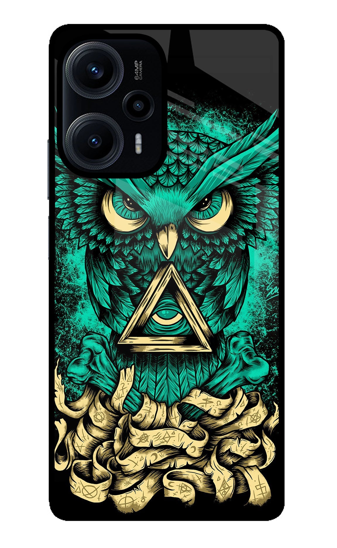 Green Owl Poco F5 5G Back Cover