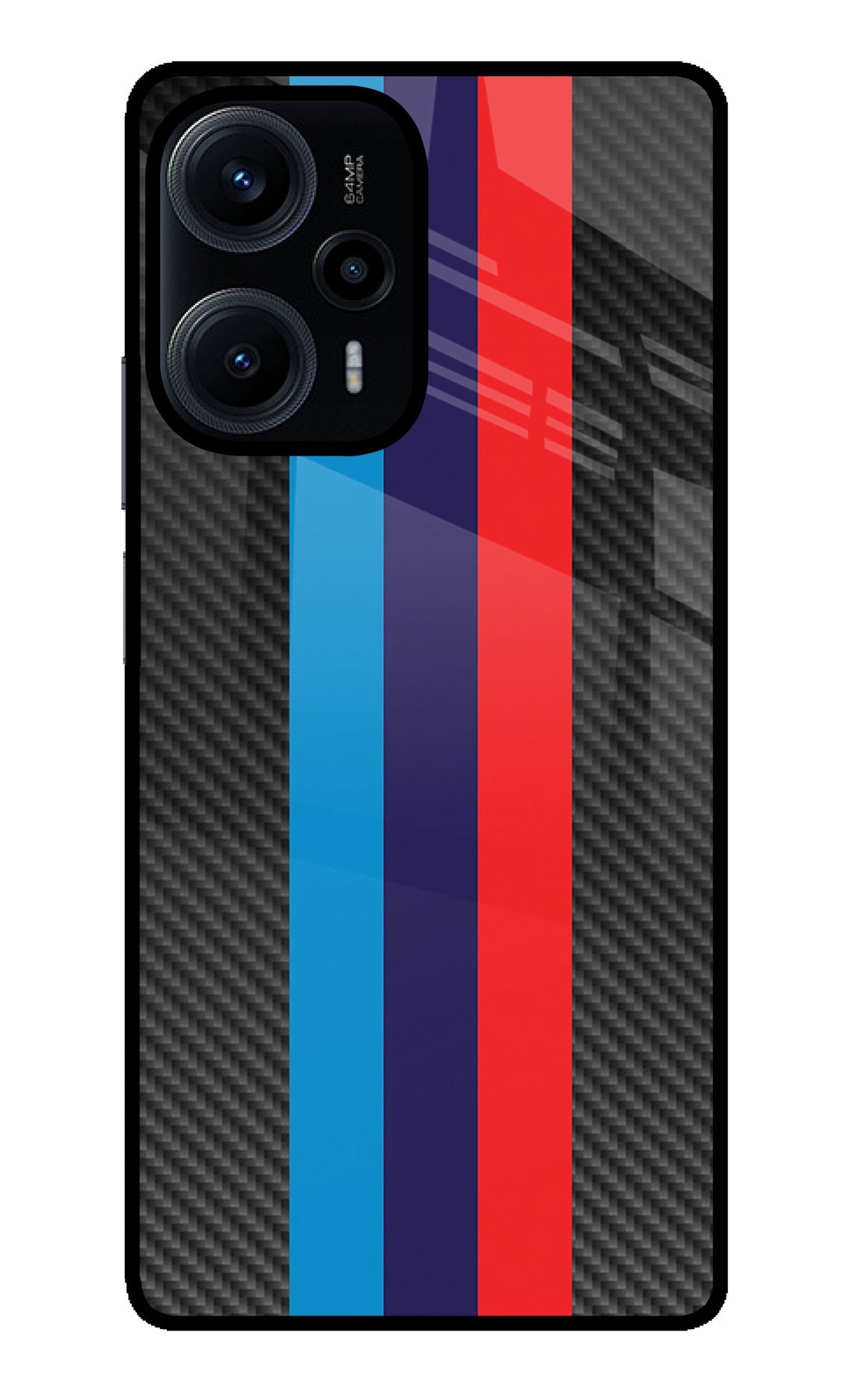 BMW Stripes Pattern Poco F5 5G Back Cover