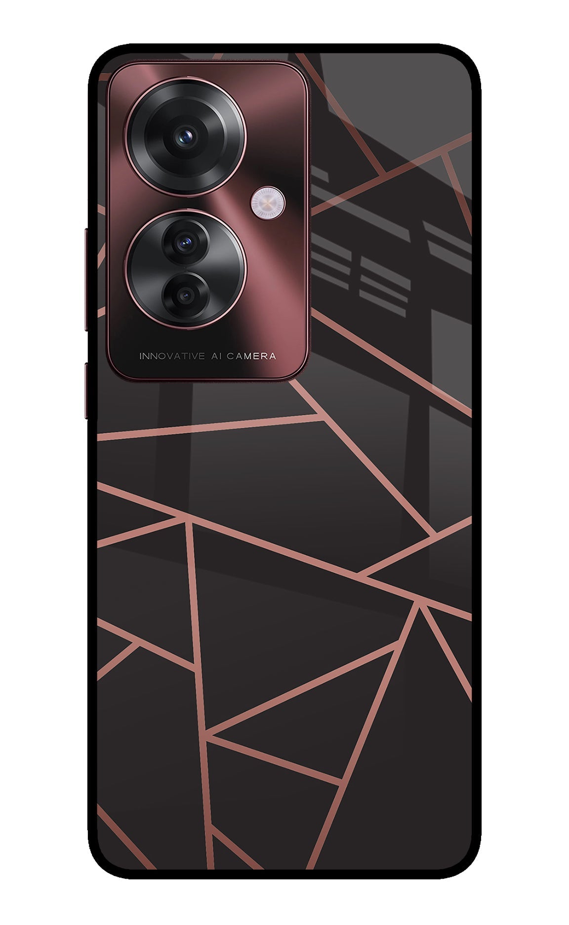 Geometric Pattern Oppo F25 Pro 5G Glass Case