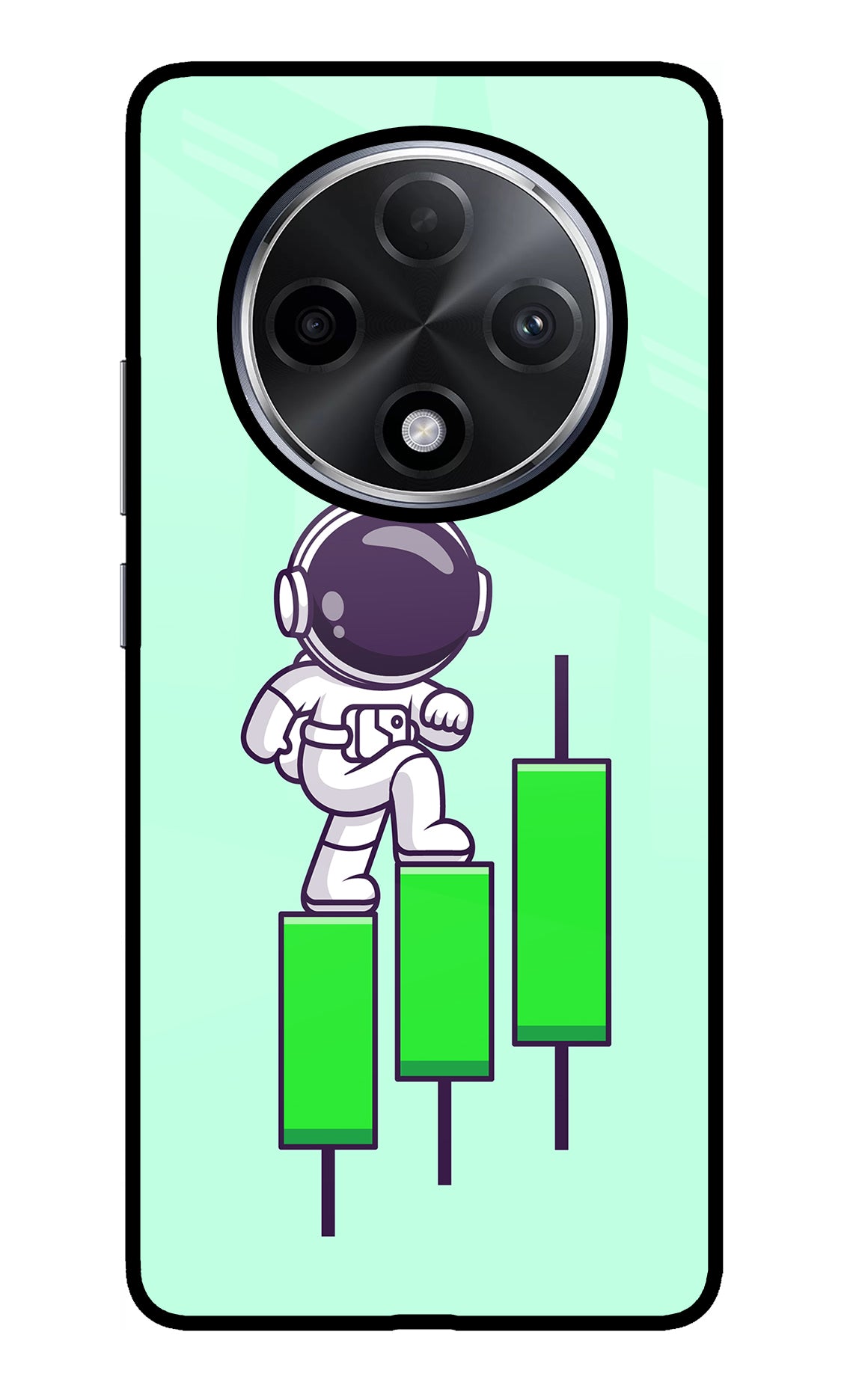 Astronaut Trader Oppo F27 Pro Plus Glass Case
