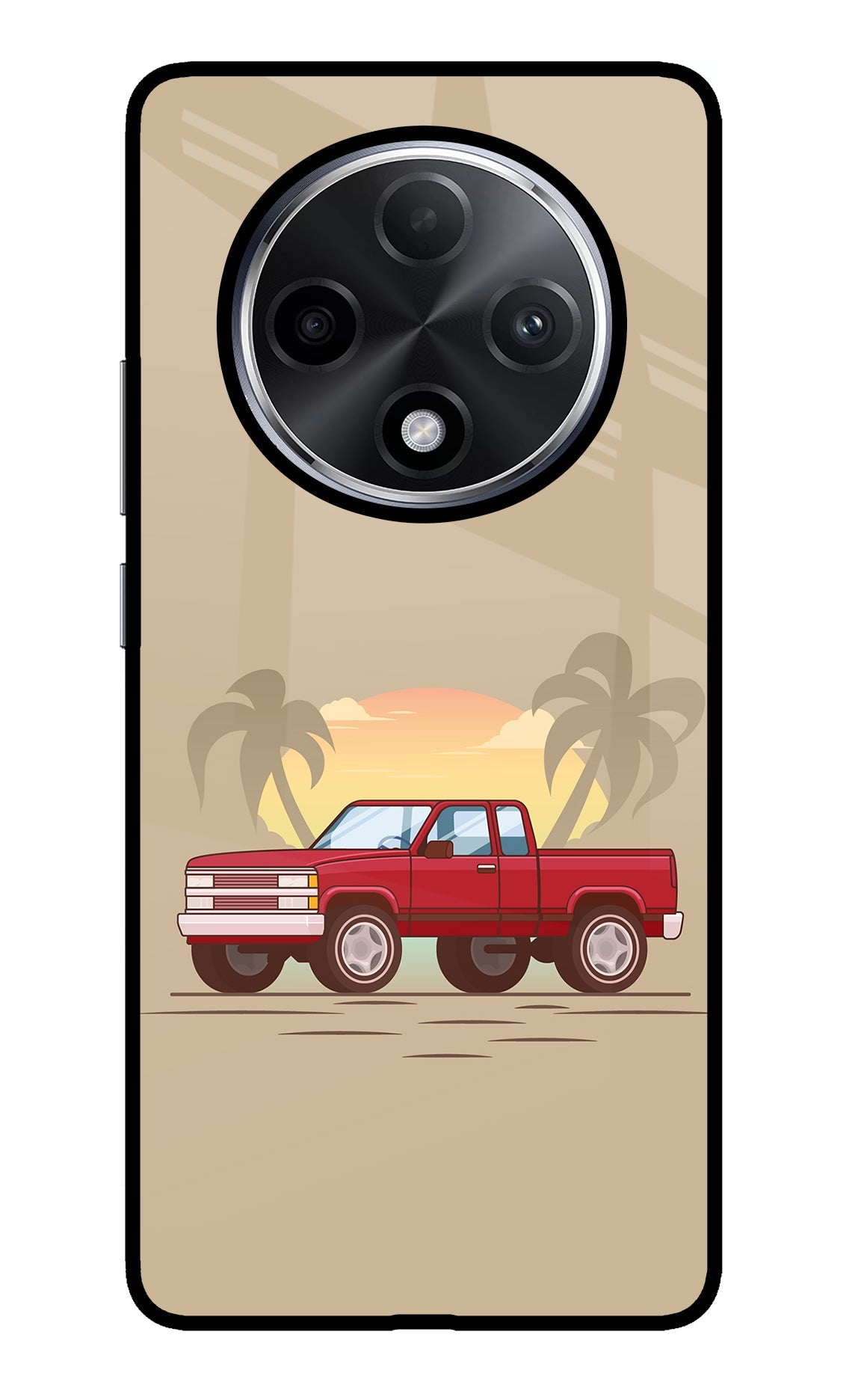 Desert Classic Drive Oppo F27 Pro Plus Glass Case