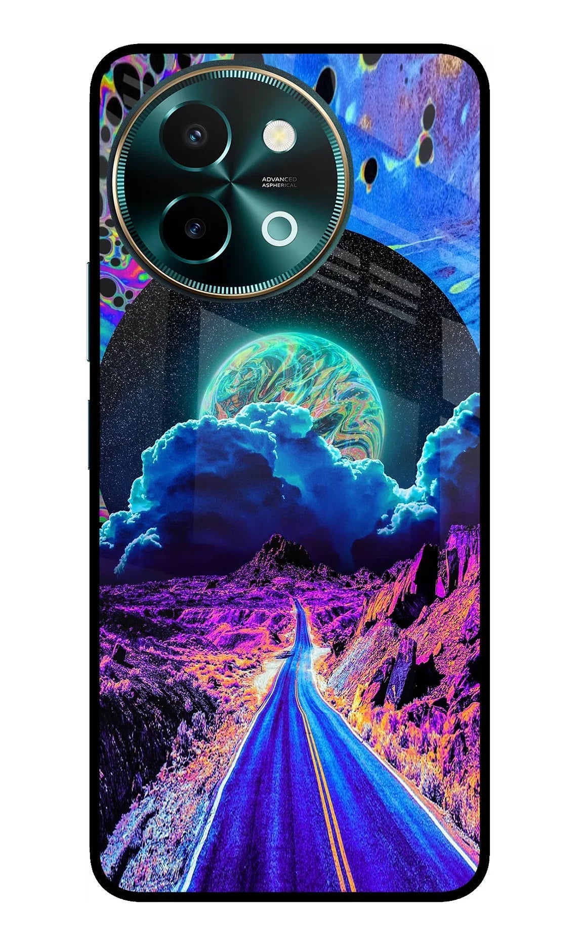 Psychedelic Painting Vivo Y58 5G Back Cover
