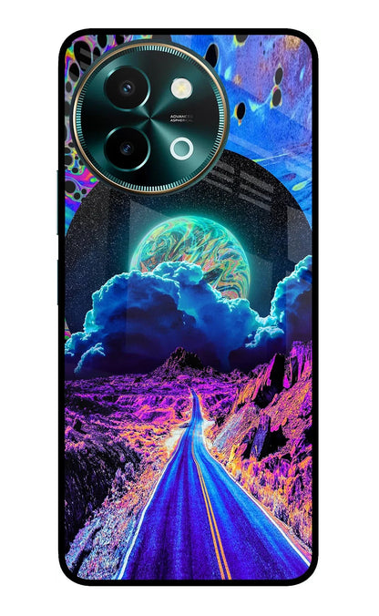 Psychedelic Painting Vivo Y58 5G Back Cover