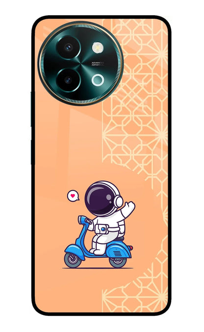 Cute Astronaut Riding Vivo Y58 5G Back Cover