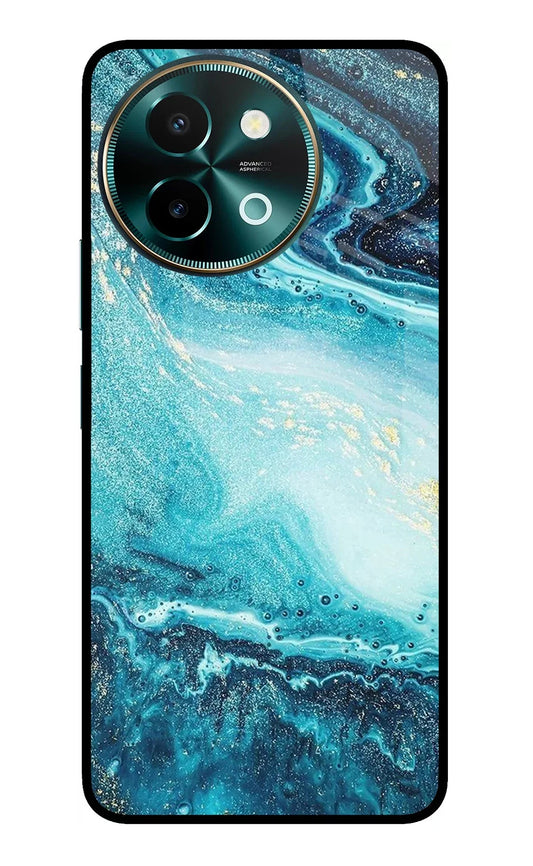 Blue Glitter Marble Vivo Y58 5G Back Cover