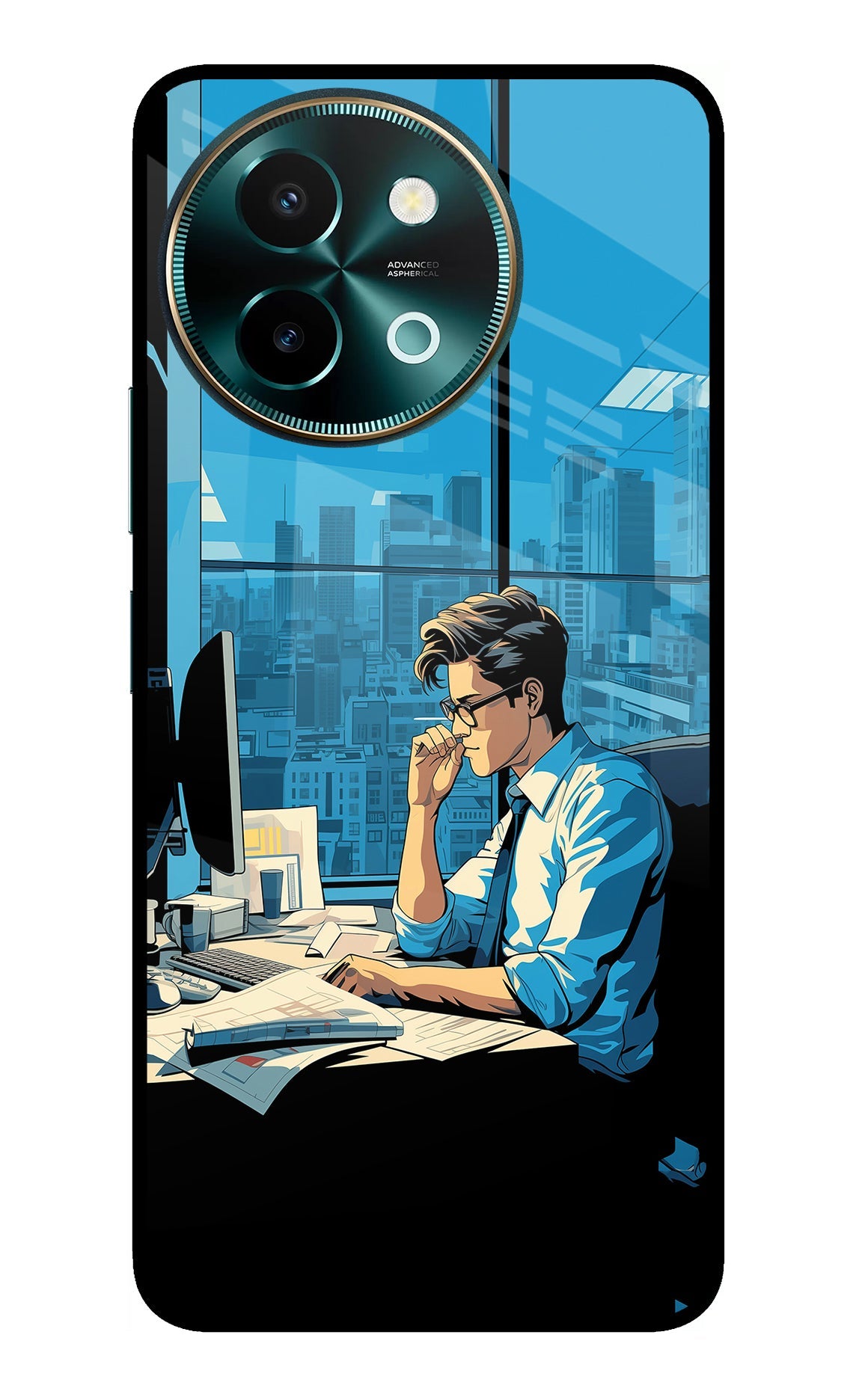 Focused Hustler (AI Generated) Vivo Y58 5G Back Cover