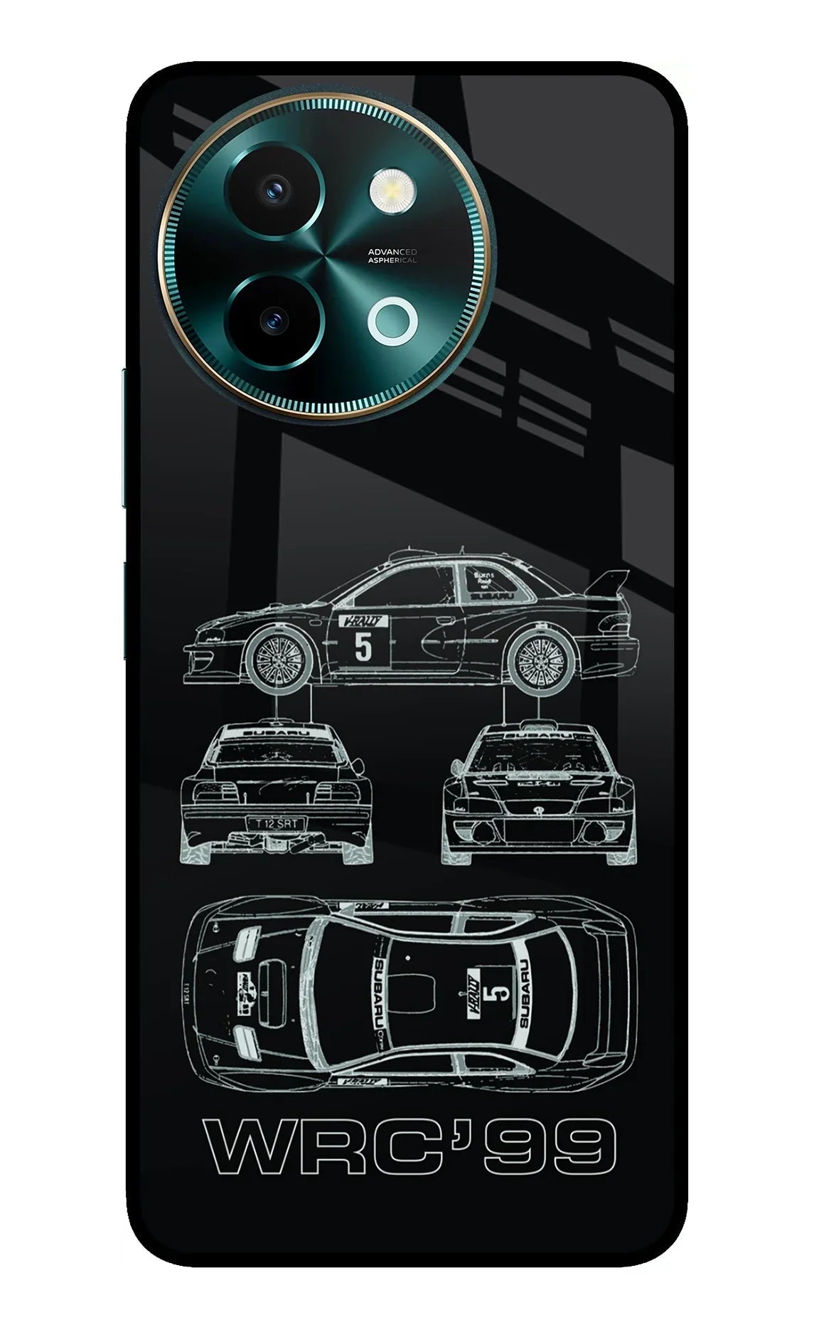 WRC'99 Vivo Y58 5G Glass Case
