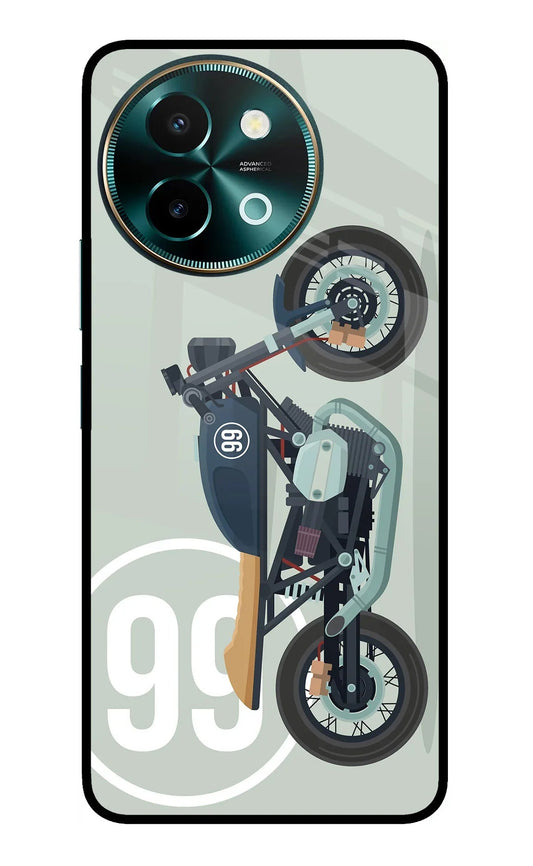 Classic Cafe Racer 99 Vivo Y58 5G Glass Case