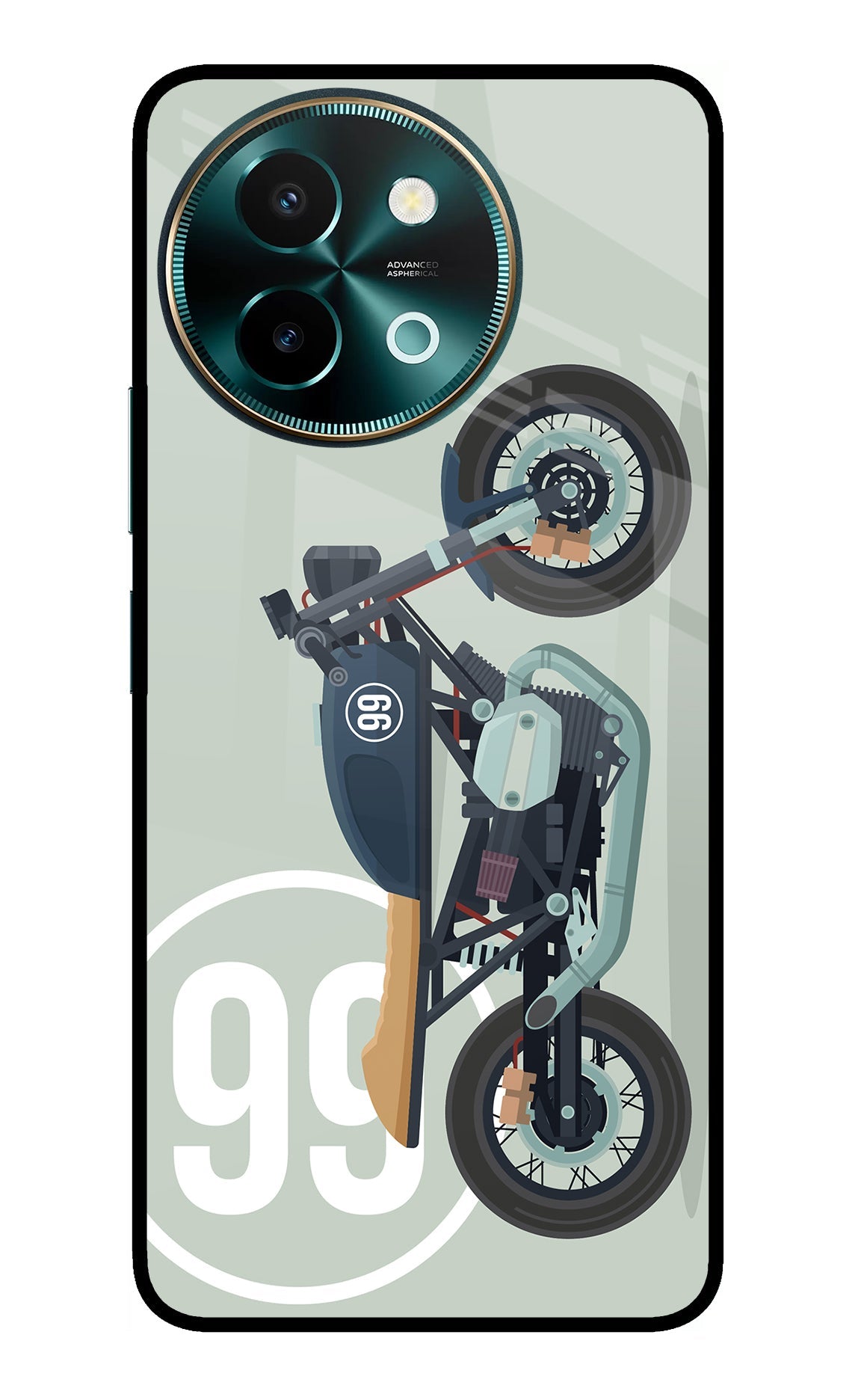 Classic Cafe Racer 99 Vivo Y58 5G Back Cover