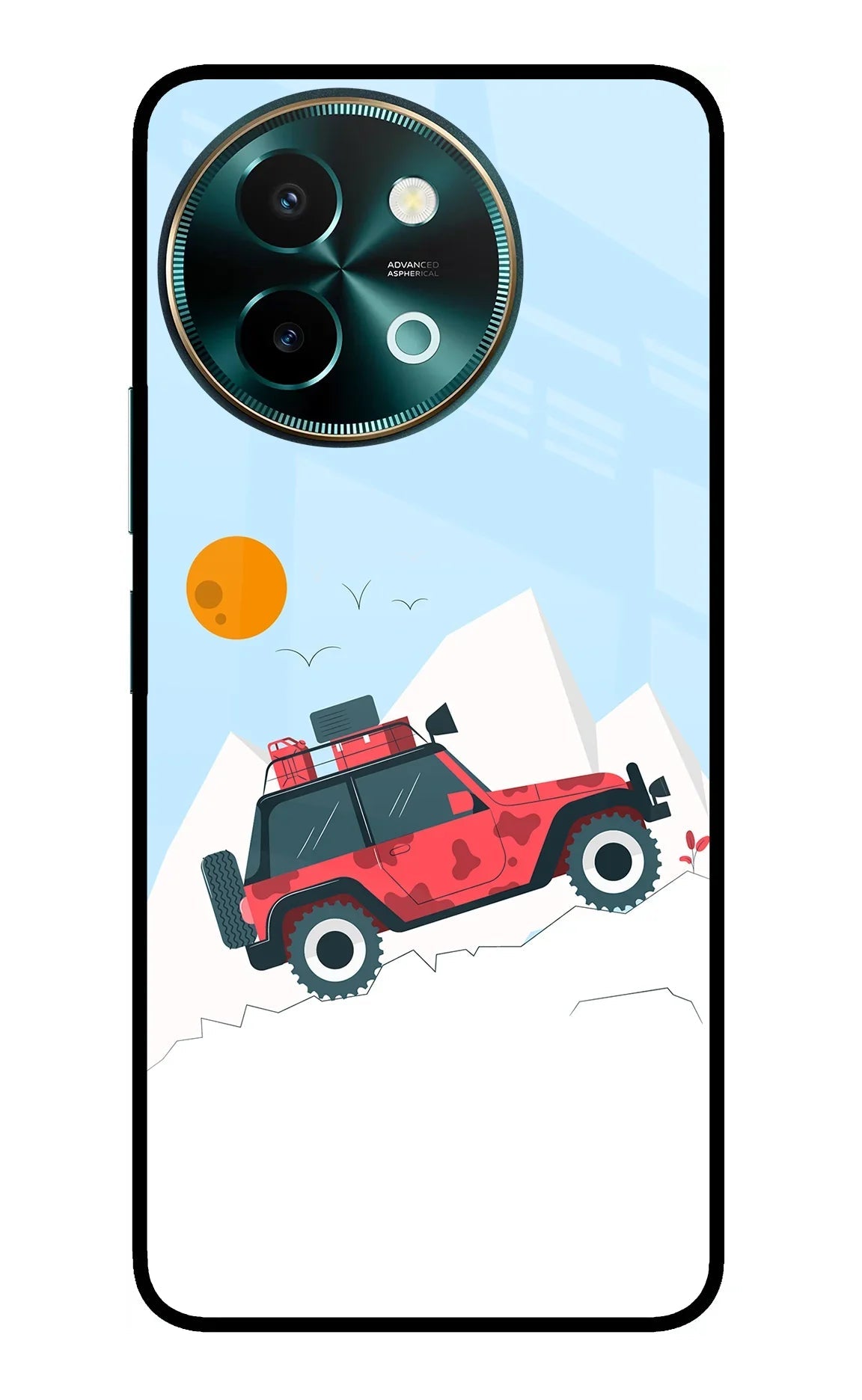 Mountain Trail Beast Vivo Y58 5G Glass Case