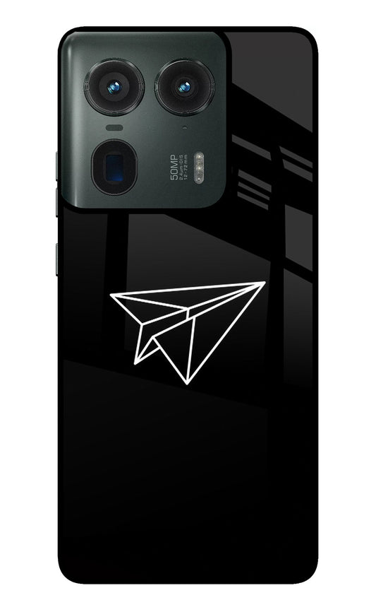 Paper Plane White Moto Edge 50 Ultra 5G Back Cover