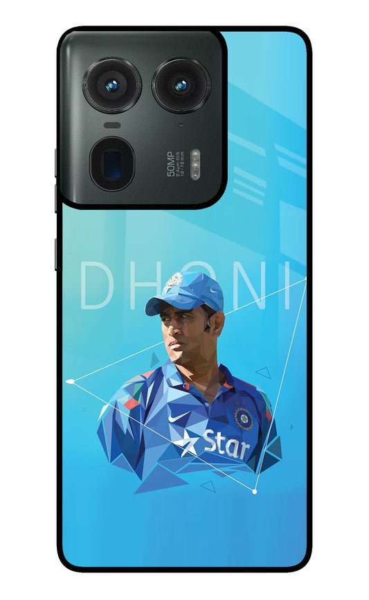 Dhoni Artwork Moto Edge 50 Ultra 5G Back Cover