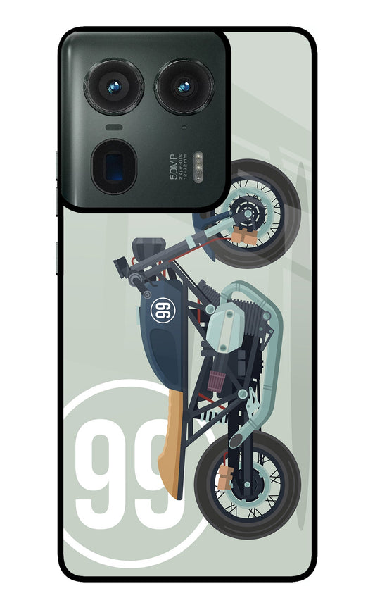 Classic Cafe Racer 99 Moto Edge 50 Ultra 5G Back Cover