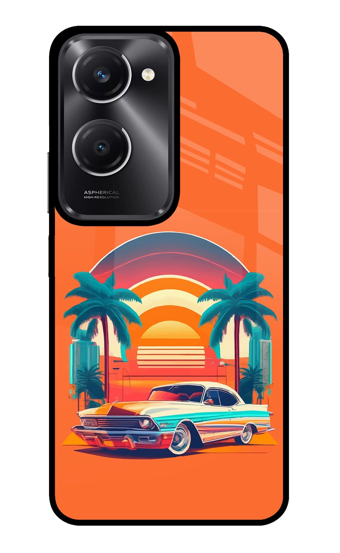 Palm Drive 80s Vivo T3 Lite 5G Back Cover