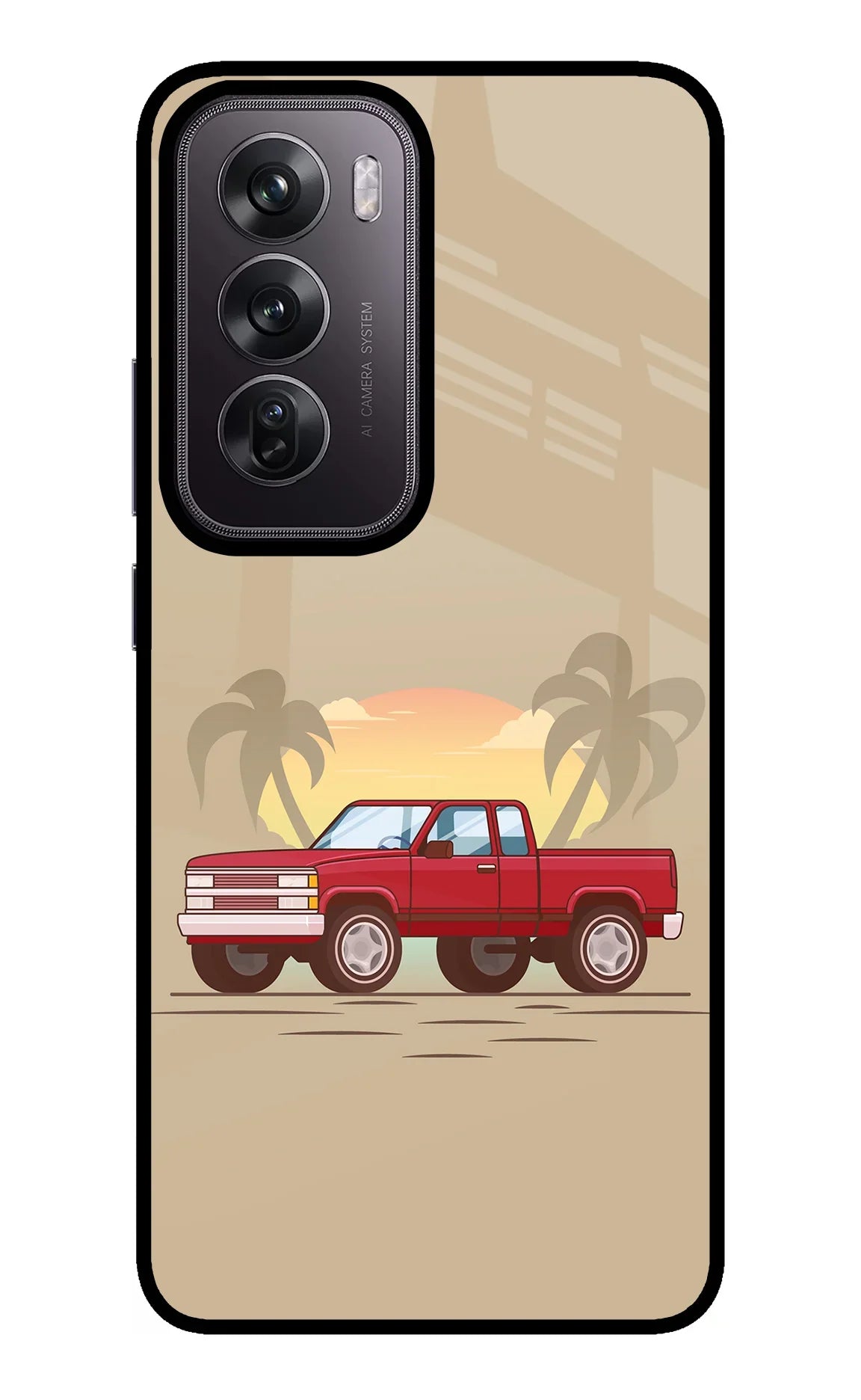 Desert Classic Drive Oppo Reno12 Pro 5G Glass Case