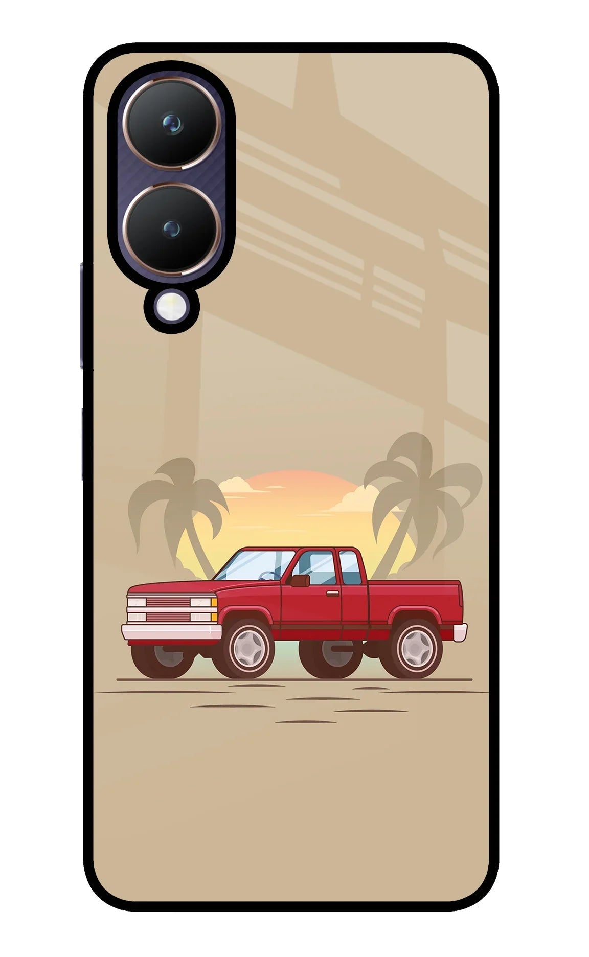 Desert Classic Drive Vivo Y28 5G Glass Case
