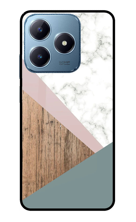 Marble wood Abstract Realme C63 Back Cover
