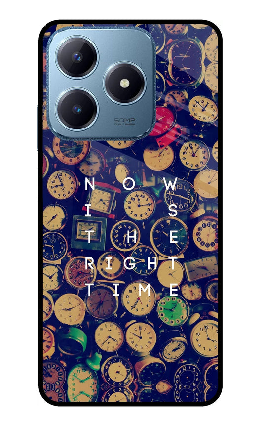 Now is the Right Time Quote Realme C63 Back Cover