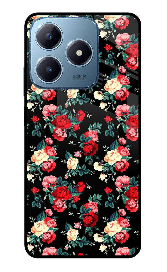 Rose Pattern Realme C63 Back Cover