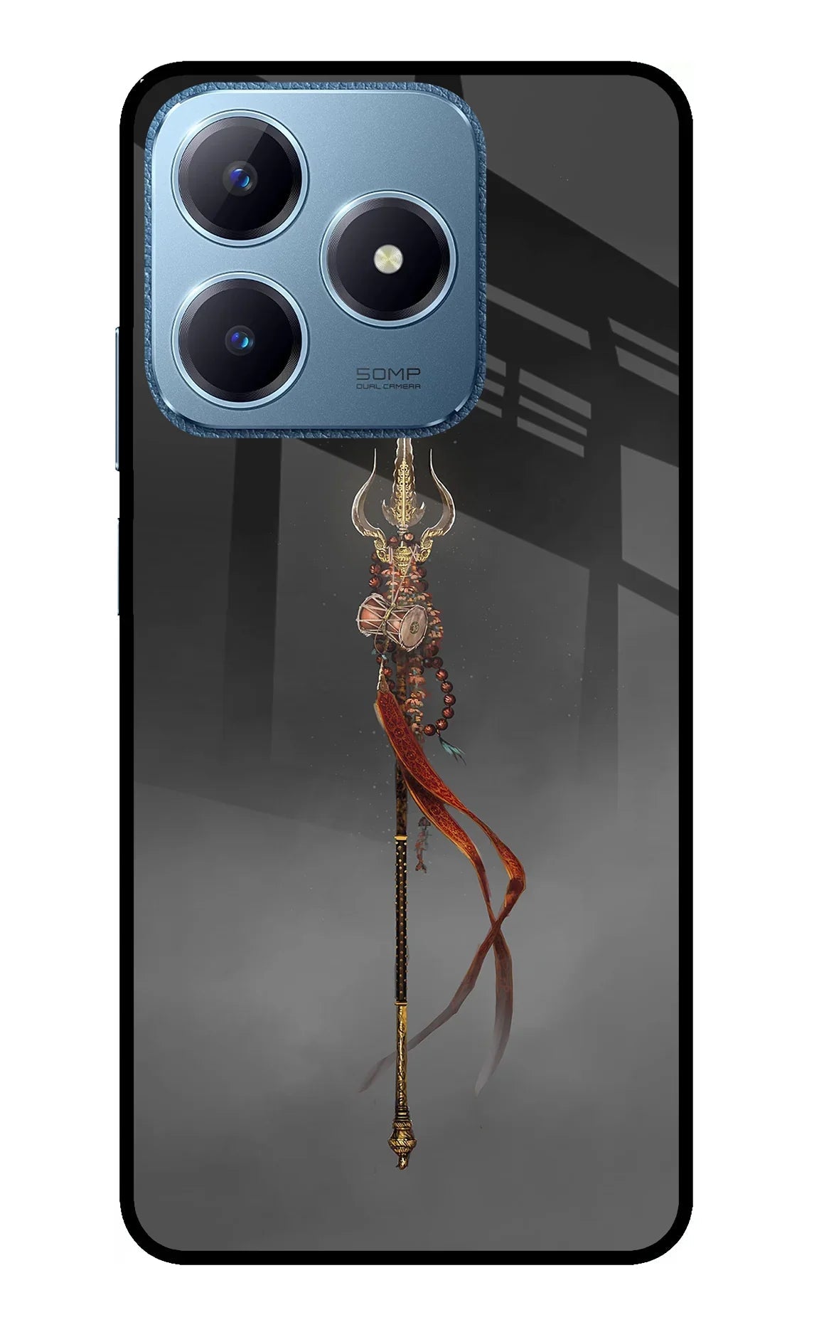 Shiv Trishul Realme C63 Glass Case