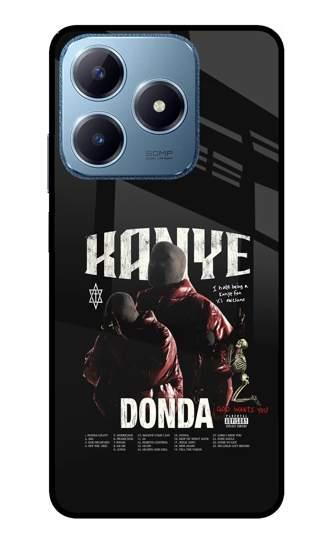 Donda Kanye West Realme C63 Glass Case