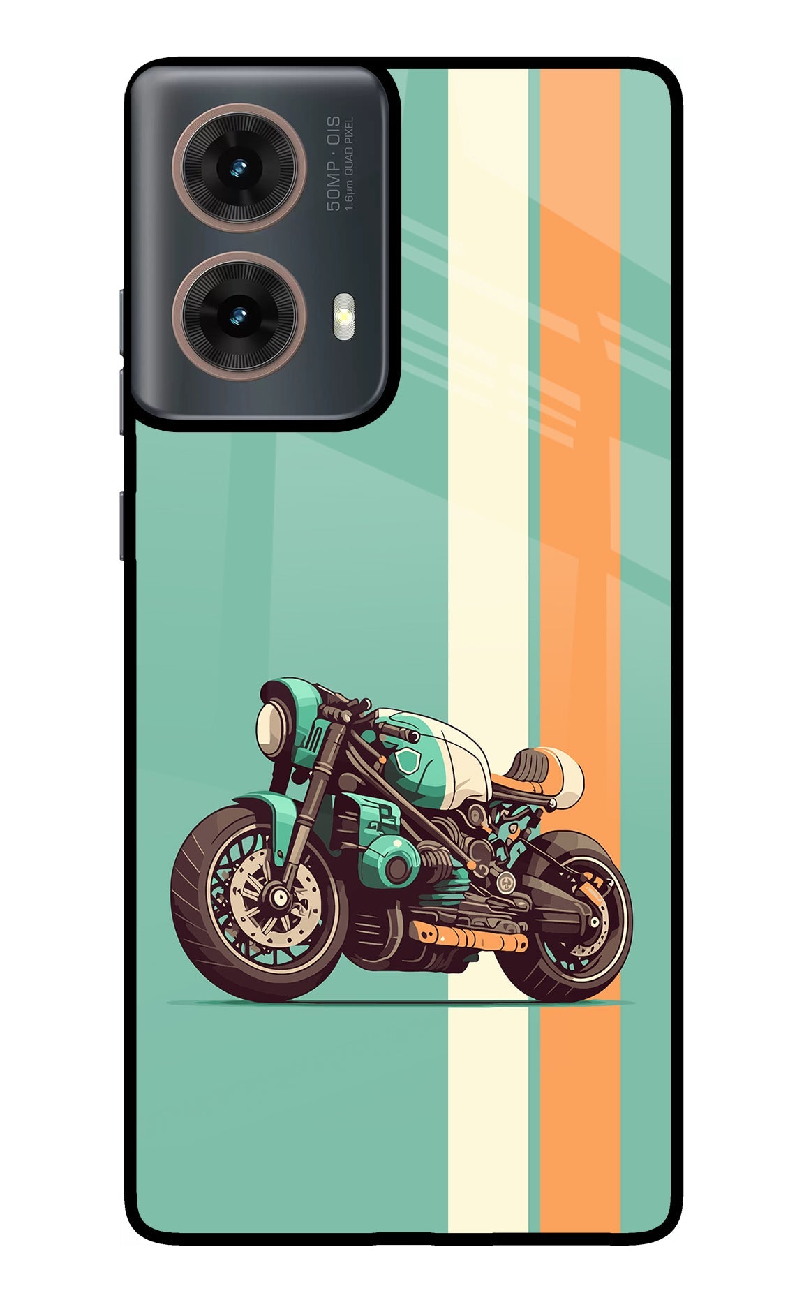 Striped Moto Drift Motorola G85 Back Cover