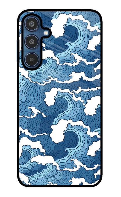 Blue Waves Samsung M35 5G Back Cover