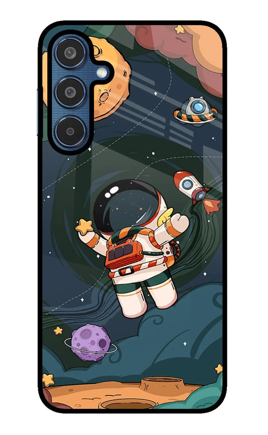 Cartoon Astronaut Samsung M35 5G Back Cover